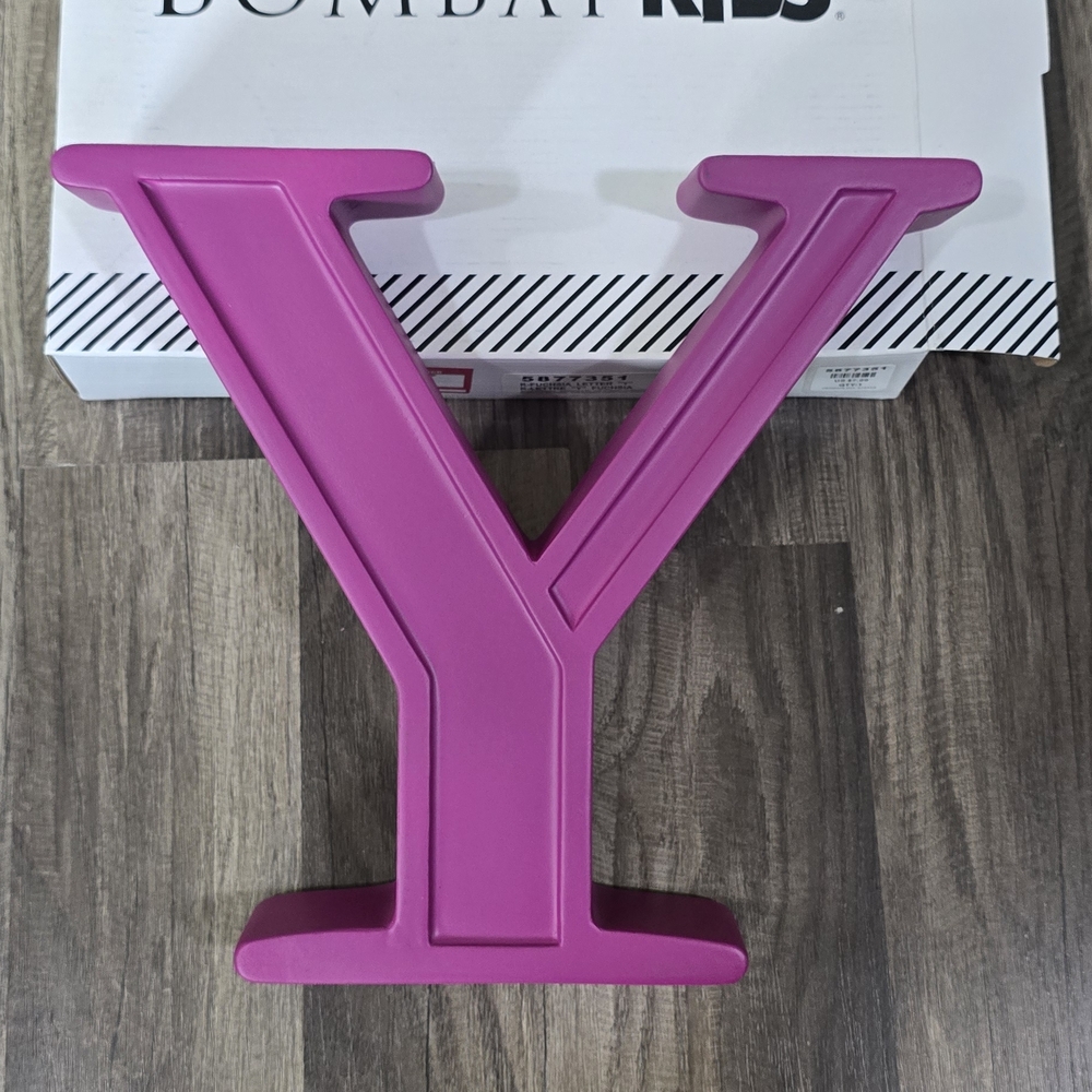 Bombay Kids Vibrant Pink Letter Y